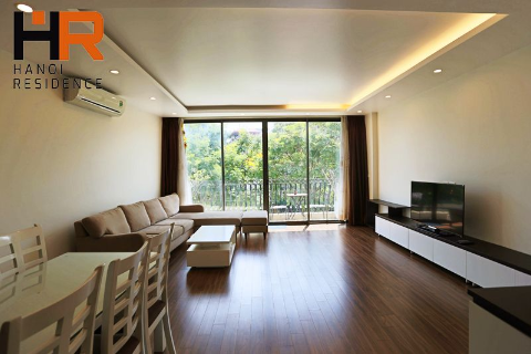 Lake view apartment for rent in Yen Phu village with 2 beds & services