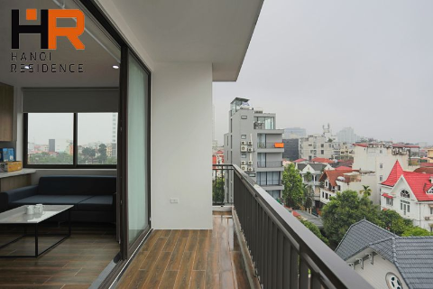 High floor apartment for rent in Tay ho, modern style, one bedroom & service