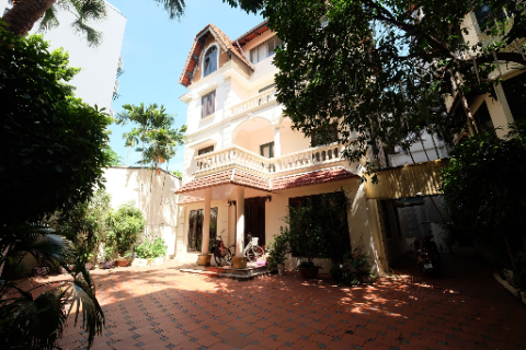Lovely 4 bedroom house with big yard for rent in To Ngoc Van - Tay Ho