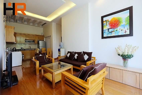 Front Lake apartment 02 bedrooms for rent in Truc Bach Area