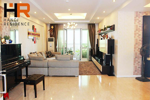 Luxurious apartment for rent in Ciputra with 3 bedrooms, open kitchen