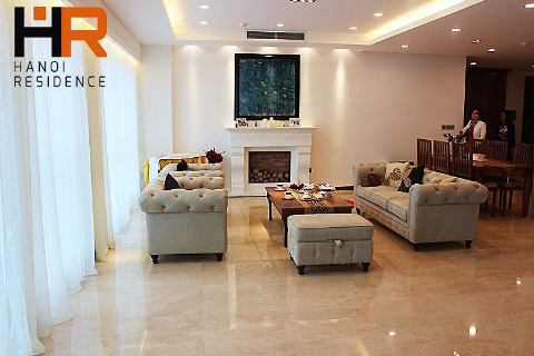 Renovated apartment in Ciputra for rent, spacious living room & 2 beds