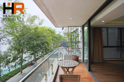 Lake view apartment 02 beds with balcony & nice roof terrace in Tay Ho dist