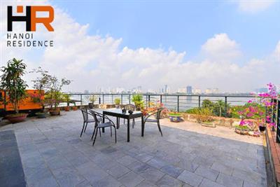 Big Terrace & Lake View apartment 03 beds for rent on Quang Khanh street