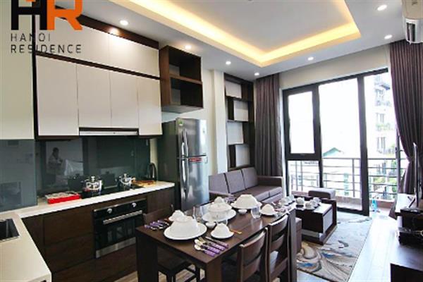 Quality one bedroom apartment for rent in Tay ho with balcony & light