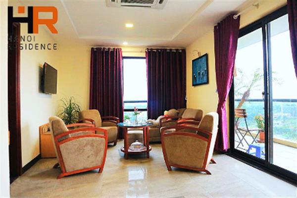 Nice apartment for rent near Xuan Dieu st, one bedroom with balcony