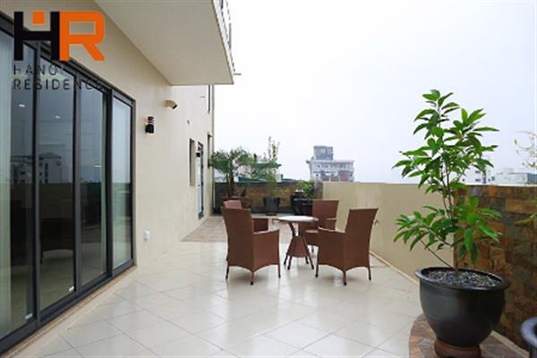 Tay Ho serviced apartment for rent with 4 bedrooms & big balcony