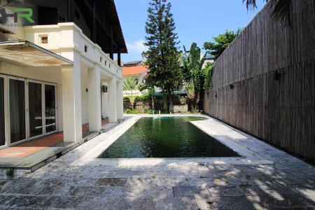 Elegant villa for rent with swimming pool and huge yard in Tay Ho 
