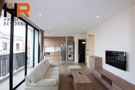 Two bedrooms apartment with modern furnished, balcony & bright
