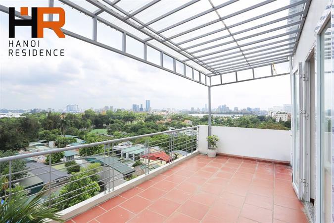 High floor & Big balcony apartment 02 beds for rent on Dang Thai Mai st