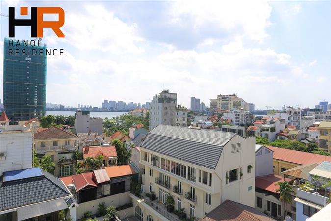Top floor 02 beds apartment for rent with lake view on Tay ho st