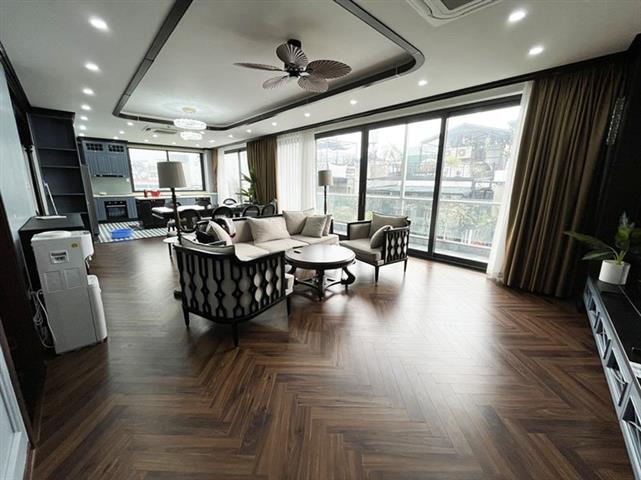 Lake view and brand-new 2 bedroom serviced apartment in Tay Ho district with modern furniture