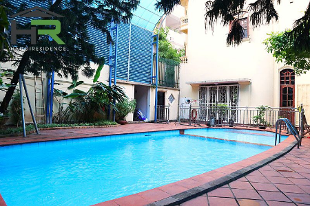 Swimming pool villa for rent in Tay Ho with 5 bedrooms and big yard
