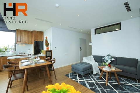 Top floor 02 beds apartment with lake view on Tu Hoa street