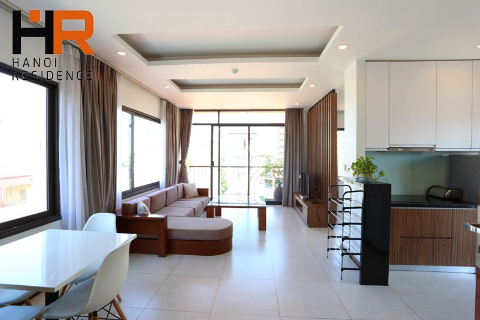 High floor & Bright apartment 01 bed for rent on Xuan Dieu street