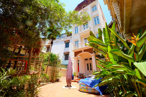 Good price garden house for rent in To Ngoc Van - Tay ho