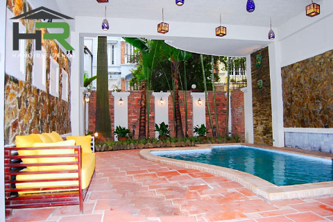 Swimming pool house in To Ngoc Van for rent with 4 bedroom & terrace