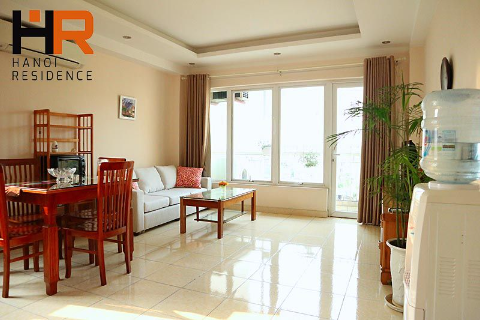 Bright apartment for rent in Truc Bach area, one bed & balcony