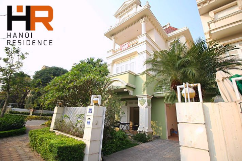 Coner villa for rent in Ciputra with garden, 04 bedrooms, furnished