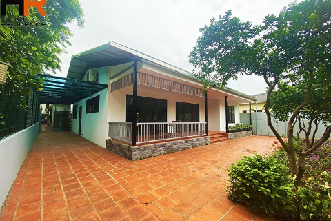 A large garden 3 bedrooms house for rent in Tay Ho.