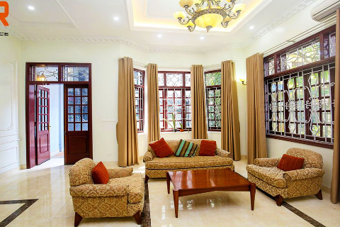 High-quality 5-bedroom House with Elegant Furniture for rent in Tay Ho