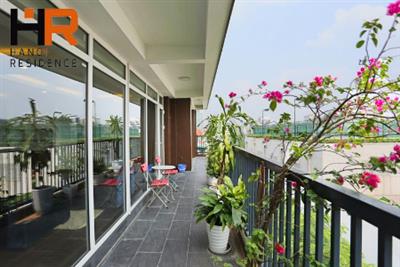 Nice view & big balcony apartment 03 beds for rent in Tu Hoa street