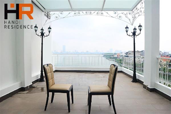 Serviced apartment with 3 bedroom for rent in Xuan Dieu with balcony