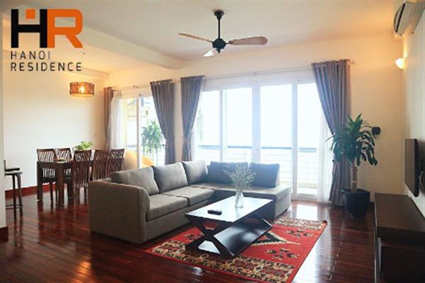 Luxury serviced apartment in Tay Ho with balcony, lake view & 3 bedroom