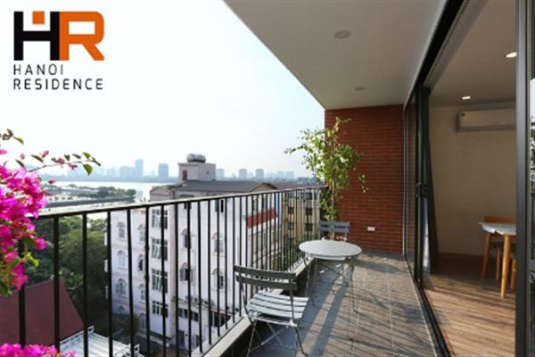 Lake view & High quality apartment 02 beds for rent on To Ngoc Van street