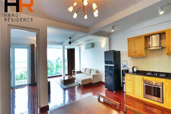 Lake view apartment for rent in Xom Chua with 3 bedroom & service