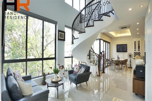 Lake view - Duplex apartment for rent in Tay Ho with 2 bedroom & service
