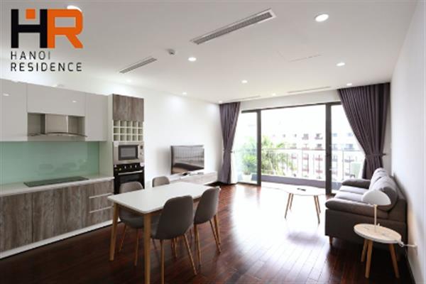 Lake view & Modern style apartment 02 beds for rent in Nghi Tam village
