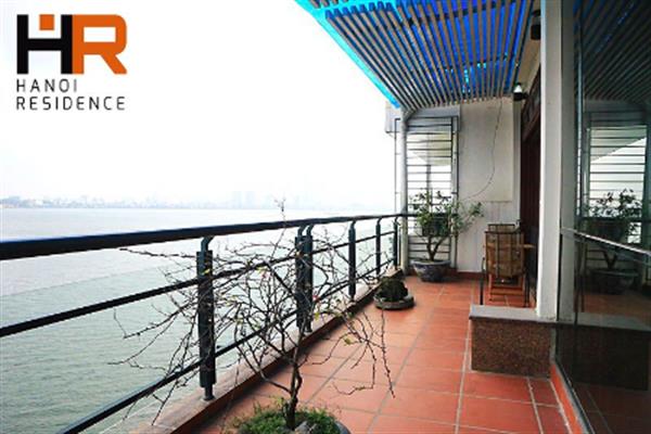 Fantastic lake view apartment 2 bedroom for rent in Tay Ho with large balcony