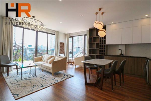 Top floor apartment 02 beds with large balcony in Tay Ho dist
