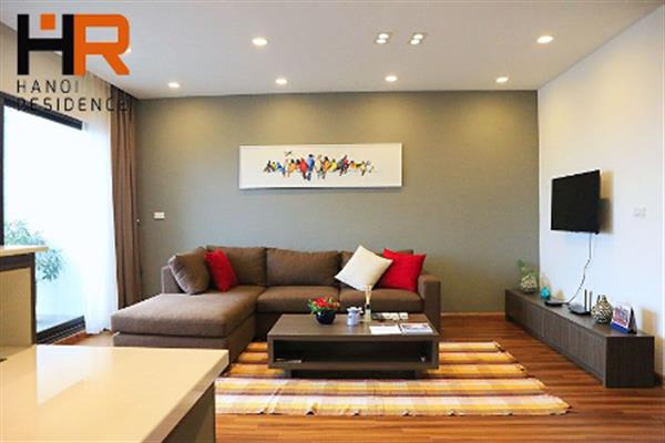 High floor apartment 02 beds for rent in center of Tay Ho dist