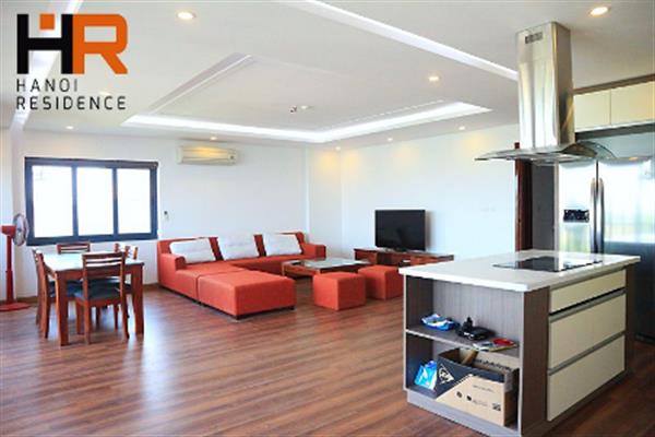 Modern apartment 03 beds for rent in Xuan Dieu, Tay Ho district
