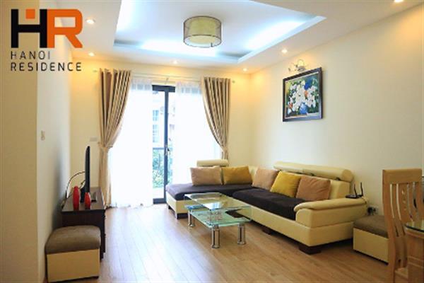 Bright two bedrooms apartment for rent in Tay Ho with balcony & service