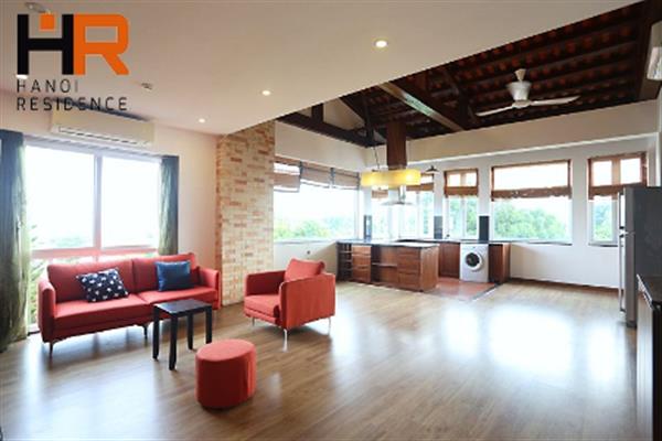 Penthouse apartment 02 bedroom with open kitchen in Tay Ho district