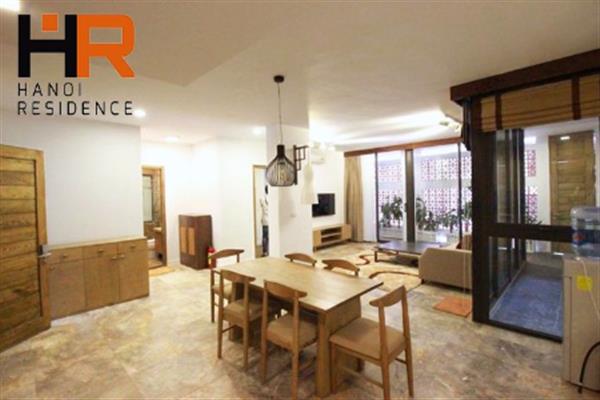 Front lake apartment for rent in Dang Thai Mai, high quality, 2 beds