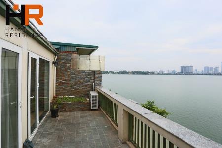 Big balcony & Lake view apartment 02 beds for rent in Yen Phu village