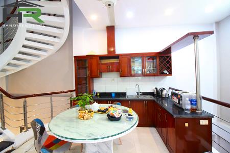 05 bedroom house for rent on Doi Can St, bright and fully furnished