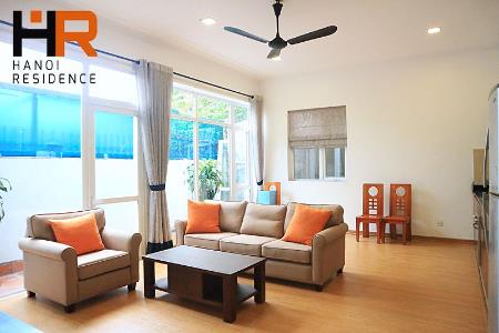 Newly apartment 02 beds on ground floor for rent near To Ngoc Van street