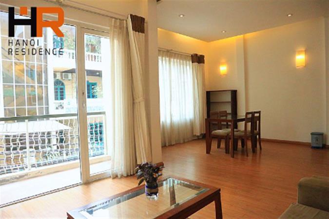 Two bedrooms apartment with balcony on Tay Ho street