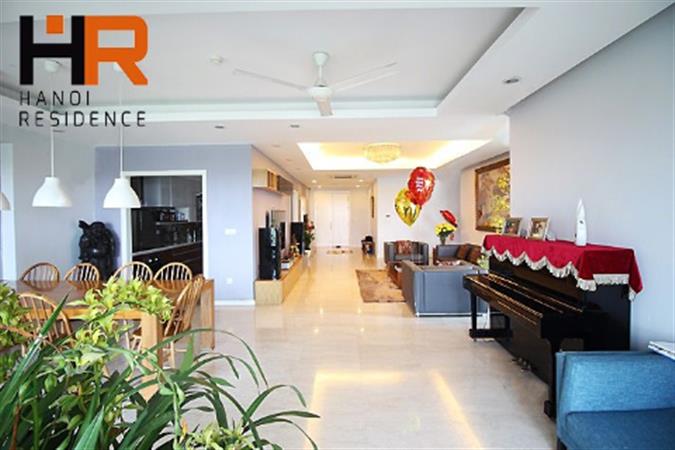 Spacious & quality 4 bedroom apartment to rent in L building Ciputra