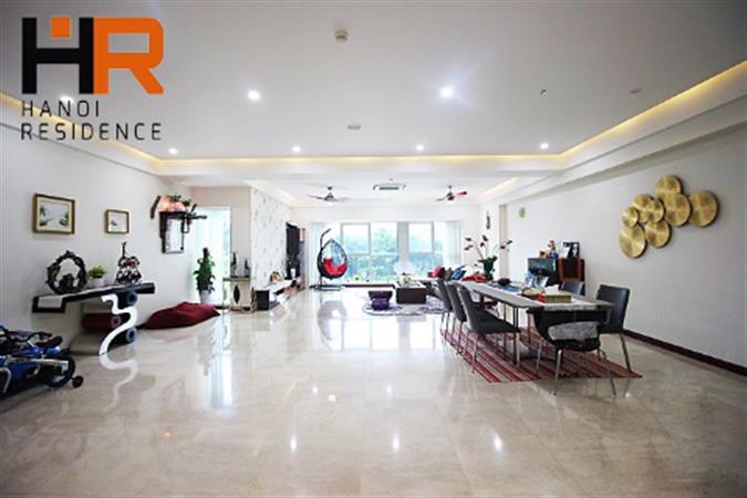 Ciputra apartment for rent with 4 bedrooms, furnished, balcony & nature light