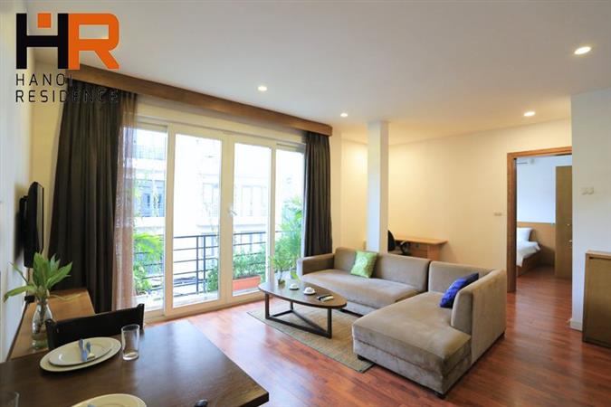 Bright 01 bedroom apartment with balcony for rent in Tay Ho dist