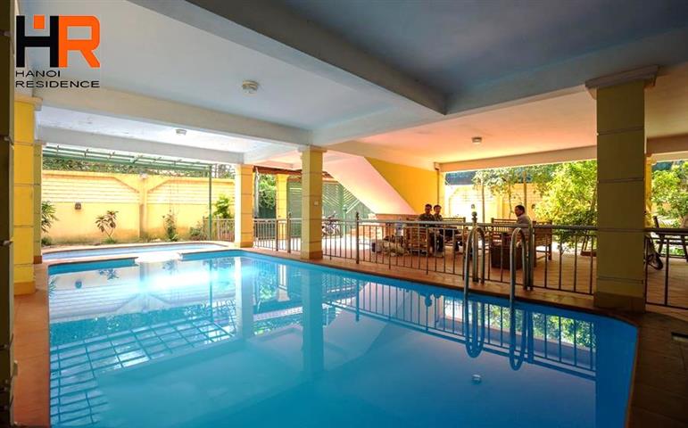 French style swimming pool villa with 6 bedrooms for rent in To Ngoc Van - Tay Ho