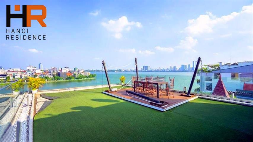 Spacious apartment one bed with big balcony & lake view in Tay Ho dist