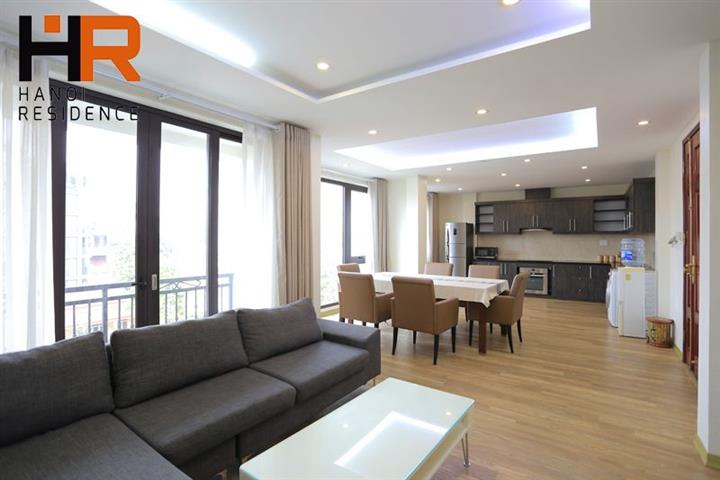 Tay Ho Apartment For Rent, 03 beds with modern furnished & nice terrace