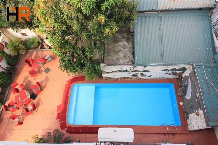 Swimming pool villa with 04 bedrooms & large garden for rent in West Lake area 